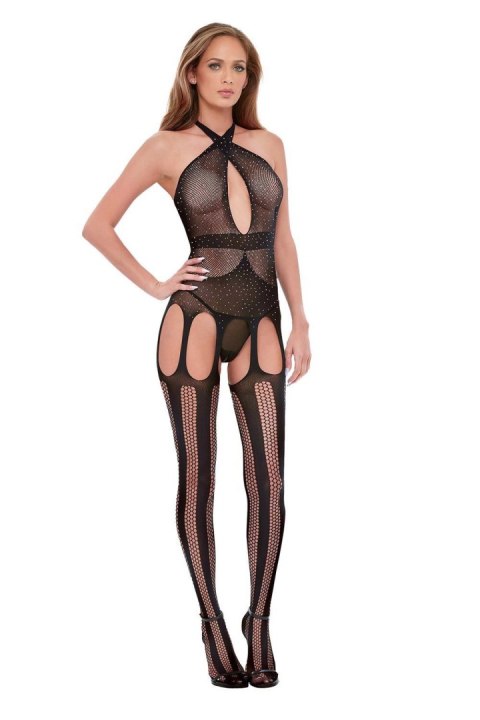 BACI DIAMONTE BODYSTOCKING BLACK, OS