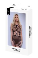 BACI DIAMONTE NET MINI DRESS BLACK, OS