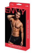 ENVY SNAP DOWN BOXER BRIEF BLACK, LX/L