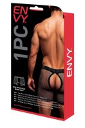 ENVY SNAP DOWN MESH BOXER BRIEF BLACK RED, S/M