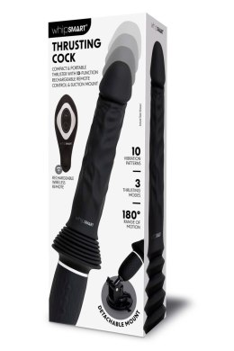 WHIPSMART GIRTHY REALISTIC THRUSTING SEX MACHINE WITH HANDS FREE SUCTION MOUNT