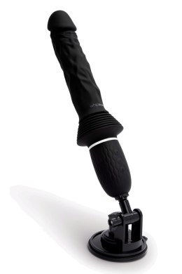 WHIPSMART GIRTHY REALISTIC THRUSTING SEX MACHINE WITH HANDS FREE SUCTION MOUNT