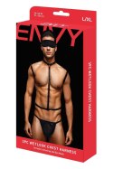 ENVY 3 PCS WETLOOK CHEST HARNESS, L/XL