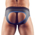 Svenjoyment - Seksowne Jockstrap Otwarte Z Tyłu I Zamkiem Na Penisa Czarno/Niebieskie S