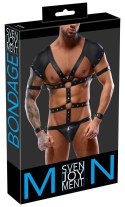 Svenjoyment Bondage - Seksowne Męskie Body Z Pasków BDSM Czarne L