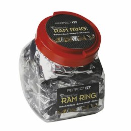 Pierścień na penisa - Perfect Fit Ram Ring Black Fish Bowl 50 pcs Pojemnik 50sztuk
