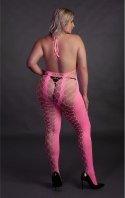 Bodystocking z dekoltem w szpic XL/XXXXL