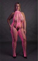 Bodystocking z dekoltem w szpic XL/XXXXL