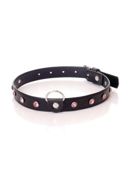 Fetish B - Series Collar - 2 cm pink crystal