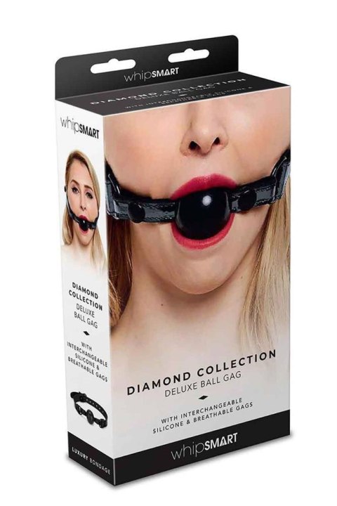 WHIPSMART DIAMOND BALL GAG BLACK