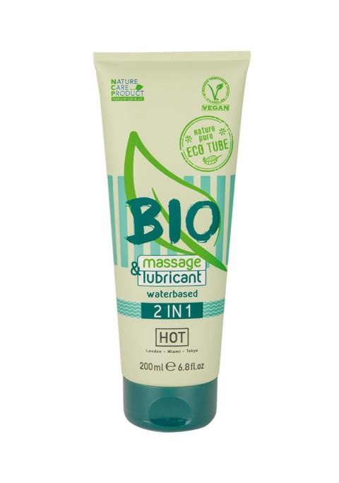 Żel-HOT BIO massage & lubricant waterbased 2in1 200 ml