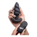 Vibrating Silicone Swirl Butt Plug with Remote Control