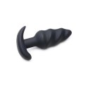 Vibrating Silicone Swirl Butt Plug with Remote Control