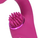 Gen - Rechargeable Triple Action G-Spot Vibrator with Pulse Wave and Vibrating Bristles - Pink