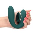 Twitch 3 - Rechargeable Vibrator & Suction - Silicone - 10 Speed - Forest Green