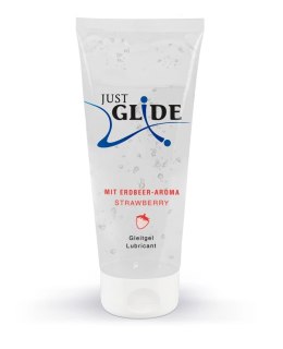 Just Glide - Nawilżający Lubrykant Na Bazie Wody Truskawkowy 200 ml