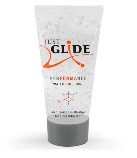 Just Glide Performance - Lubrykant Medyczny Na Bazie Wody I Silikonu 20 ml