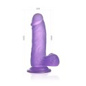 6"" Jelly Studs Crystal Dildo Small Purple