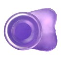 6"" Jelly Studs Crystal Dildo Small Purple