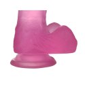 7"" Jelly Studs Crystal Dildo Medium Pink