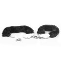 Fetish Pleasure Fluffy Handcuffs Black