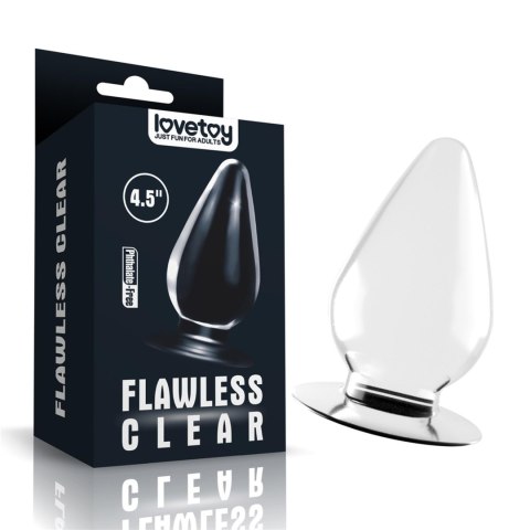 Flawless Clear Anal Plug 4.5''