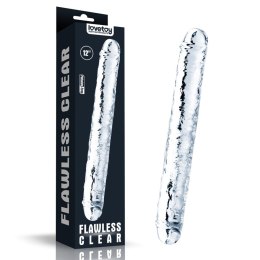 Flawless Clear Double dildo 12''