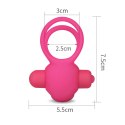 Power Clit Duo Silicone Cockring Pink