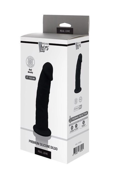 REAL LOVE DILDO 6INCH BLACK