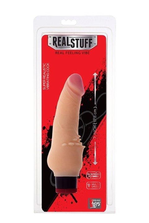 REALSTUFF 7INCH VIBRATOR - FLESH