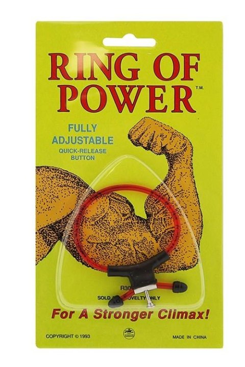 RING OF POWER ADJUSTABLE RING RED