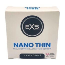 Prezerwatywy Nano cienkie 3 sztuki EXS