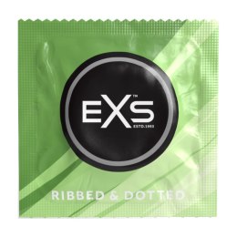Prezerwatywy żebrowane 3 sztuki EXS