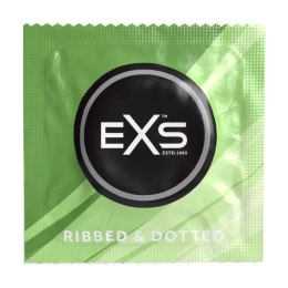 Prezerwatywy prążkowane 3w1 12 szt EXS