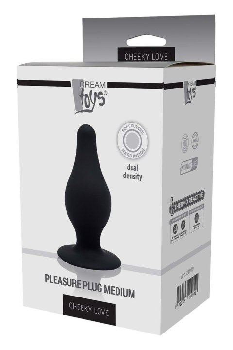 CHEEKY LOVE DUAL DENSITY PLEASURE PLUG M BLACK