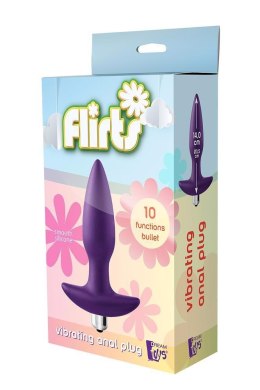 FLIRTS 10 FUNCTIONS VIBRATING PLUG PURPLE