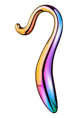 GLAMOUR GLASS ELEGANT CURVED DILDO