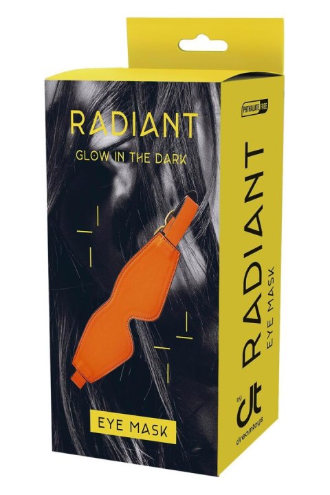 RADIANT EYE MASK GLOW IN THE DARK ORANGE