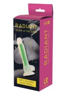 RADIANT SOFT SILICONE GLOW IN THE DARK DILDO SMALL GREEN