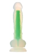 RADIANT SOFT SILICONE GLOW IN THE DARK DILDO SMALL GREEN