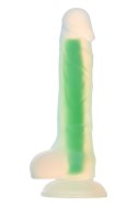 RADIANT SOFT SILICONE GLOW IN THE DARK DILDO SMALL GREEN