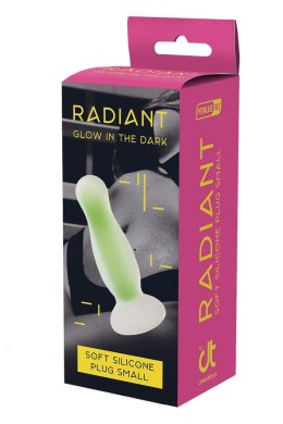 RADIANT SOFT SILICONE GLOW IN THE DARK PLUG SMALL GREEN