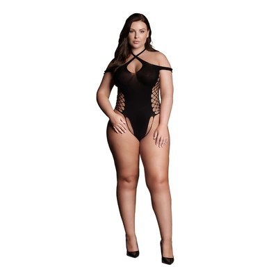 Le desir - Body skrzyżowany dekolt Leda Plus Size