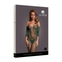 Le desir - Bodystocking z długim rękawem i otwartym kroczem S-XL