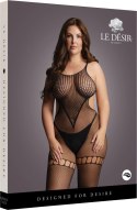 Le desir - Bodystocking z otwartymi bokami i kroczem Plus Size