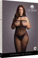 Le desir - Sukienka długa z siateczki Plus Size