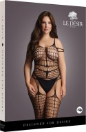 Le desir - Bodystocking do pończoch z nieprzezroczystą podszewką Plus Size