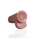 RealRealRock - Extra cienkie realistyczne dildo z jądrami 25,4 cm