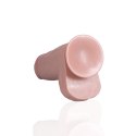 RealRock - Extra cienkie realistyczne dildo z jądrami 20,3 cm