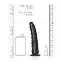 RealRock - Cienkie realistyczne dildo z przyssawką 18 cm